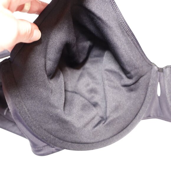 NWT Vanity Fair Beauty Back Non-Padded Bra Sz 42D Midnight Black Underwire - Picture 10 of 11